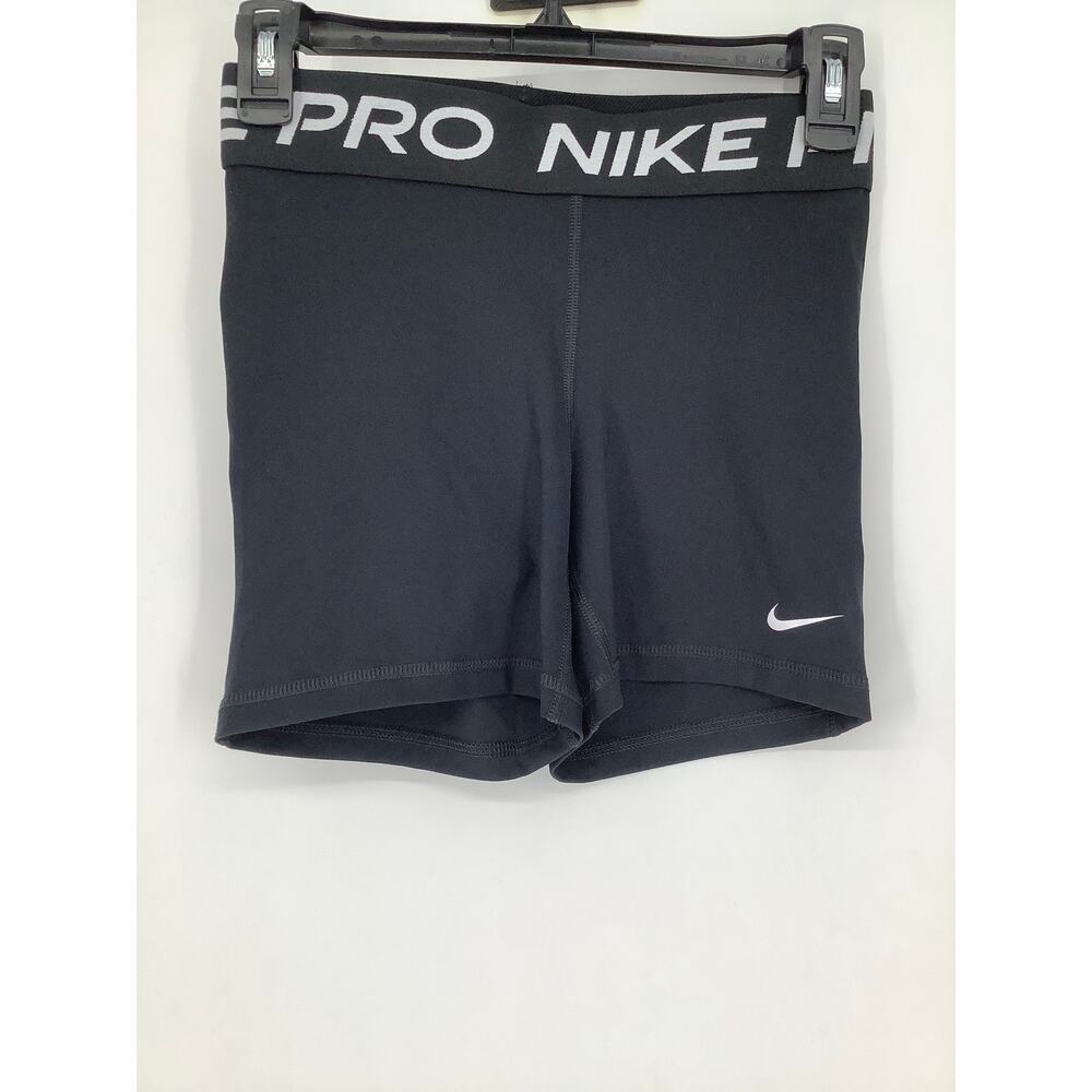 Nike Pro 365 Women's Small Black Dri-FIT 5" Shorts Athleisure Gym Workout K32-13 - Picture 2 of 7